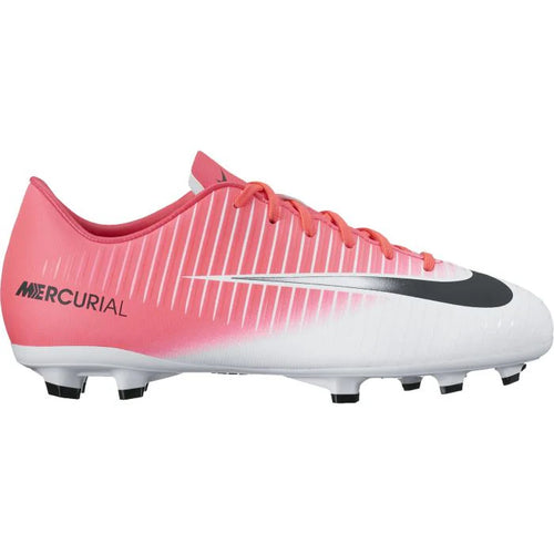 Nike Mercurial Vapor XI FG Firm Ground Soccer Cleats White Crimson