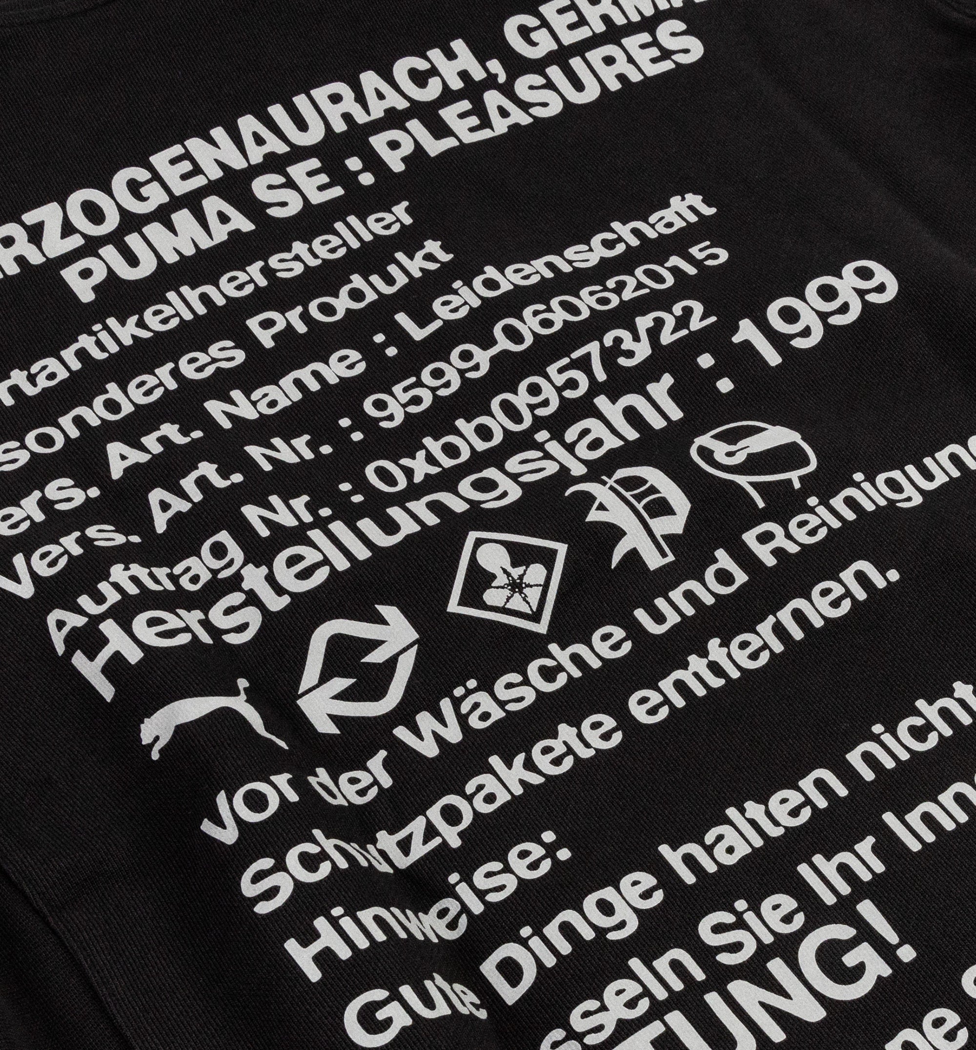 Pleasures Mens Hoodie Black