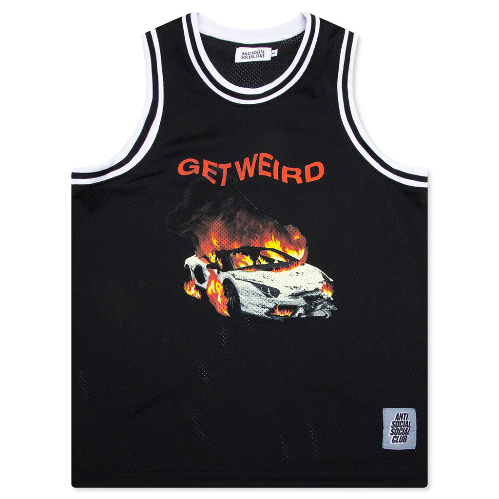 Burnout Basketball Jersey Black