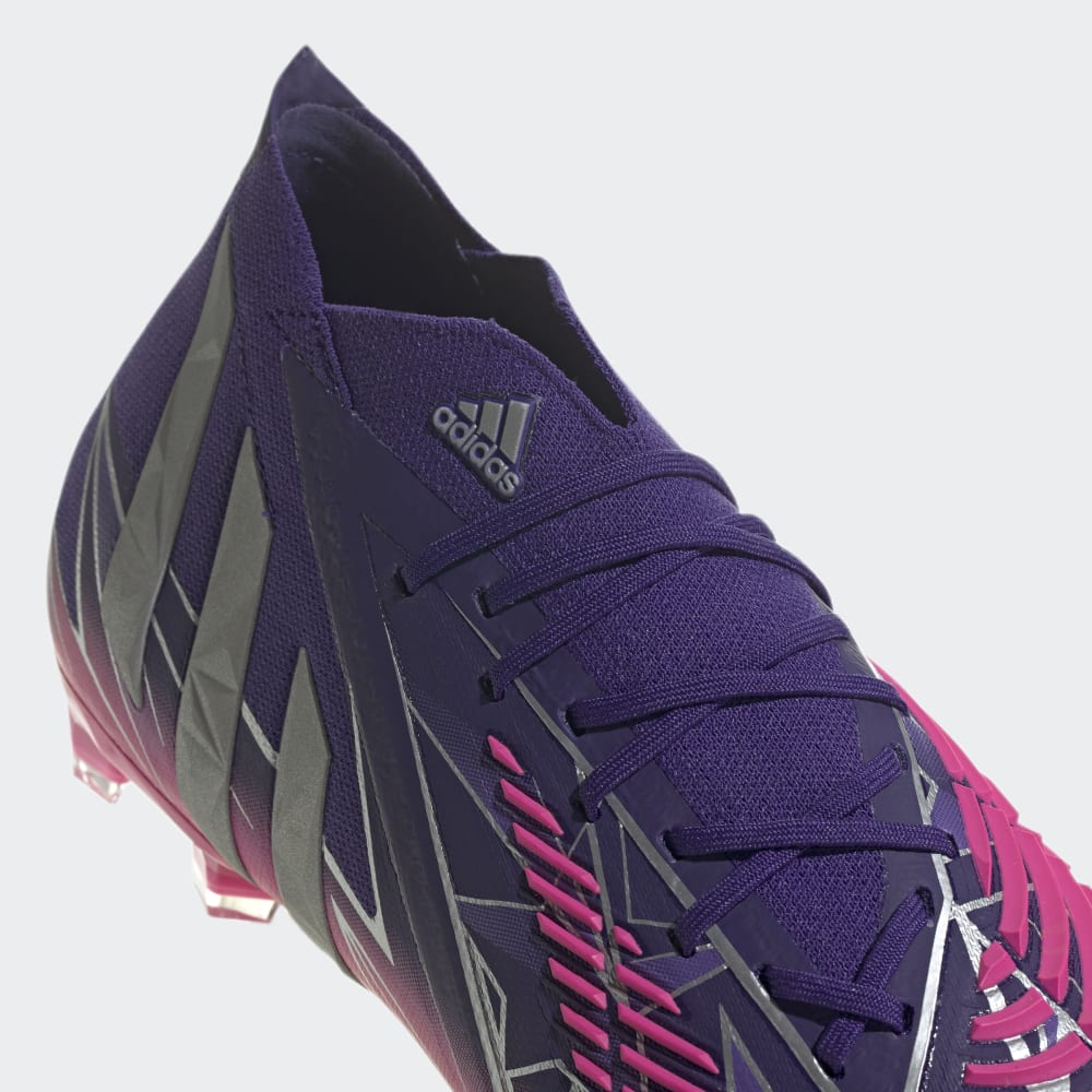 adidas Predator Edge1 FG Firm Ground Boots College Purple Silver Metallic Shock Pink