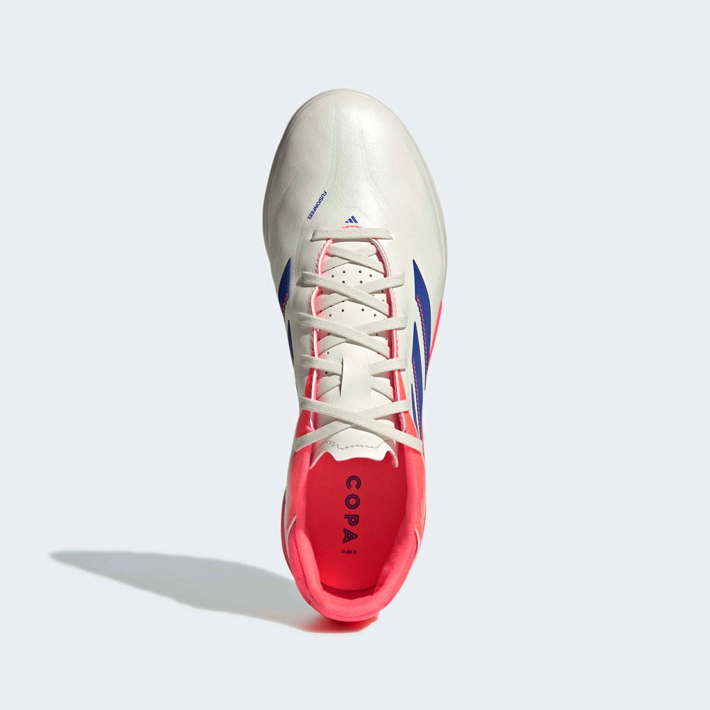 adidas Copa Pure III League TF Mens Soccer Cleats White Lucid Blue Signal Coral