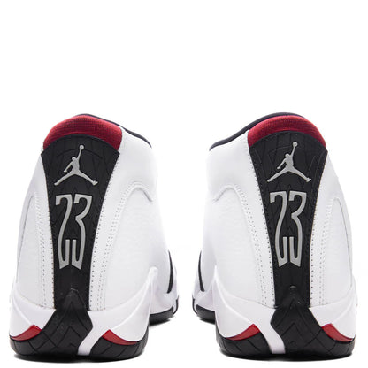 Air Jordan 14 Retro White Varsity Red Black Metallic Silver