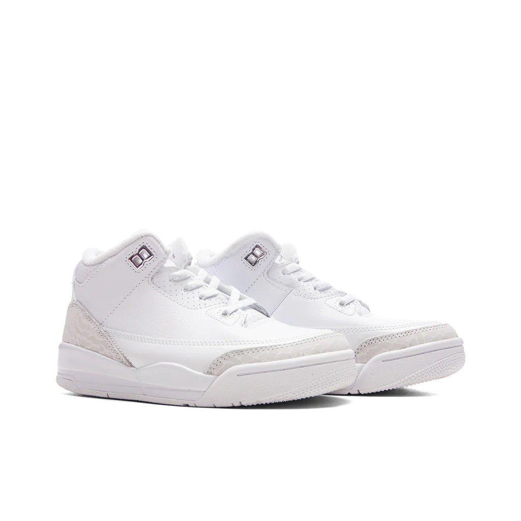 Air Jordan 3 Retro Pure Money PS White Metalic Silver