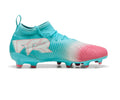 PUMA Future 8 Match RE Charge FG AG Kids Firm Multi Ground Soccer Cleats Blue