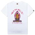 Kids ABC Camo Milo Hoodie Tee White Pink