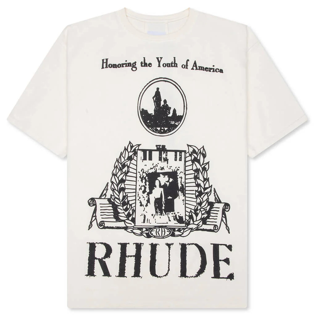 Youth Of America Tee Vintage White Black