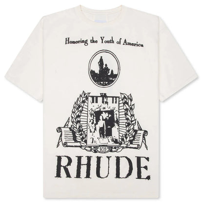 Youth Of America Tee Vintage White Black