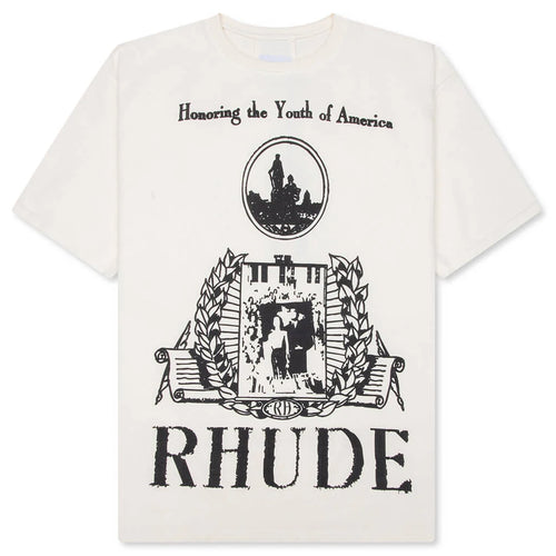 Youth Of America Tee Vintage White Black
