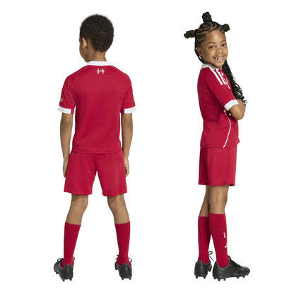 adidas Liverpool FC Home Mini Kit Youth Soccer 25 26 Red