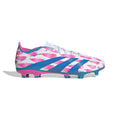 adidas Predator League FG Firm Ground Soccer Cleats White Solar Blue Solar Pink