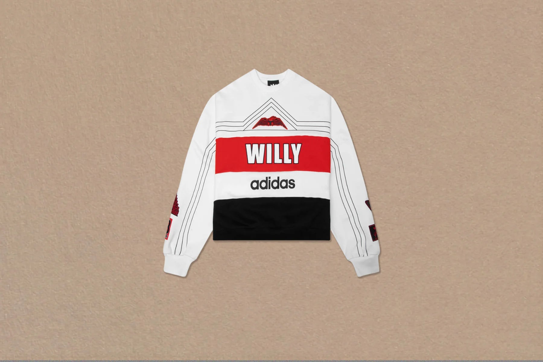 Adidas Originals x Willy Chavarria NY Crewneck Sweatshirt Off White
