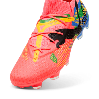 PUMA Future 7 Ultimate Neymar JR FG AG Soccer Cleats Sunset Glow Black