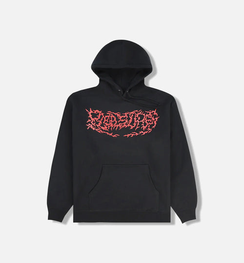 Off Road Pullover Mens Hoodie Black Red