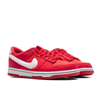 Dunk Low GS Valentines Day Fire Red Pink Foam Light Crimson White