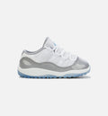 Air Jordan 11 Retro Cement Grey Infant Toddler Lifestyle Shoe Grey Blue