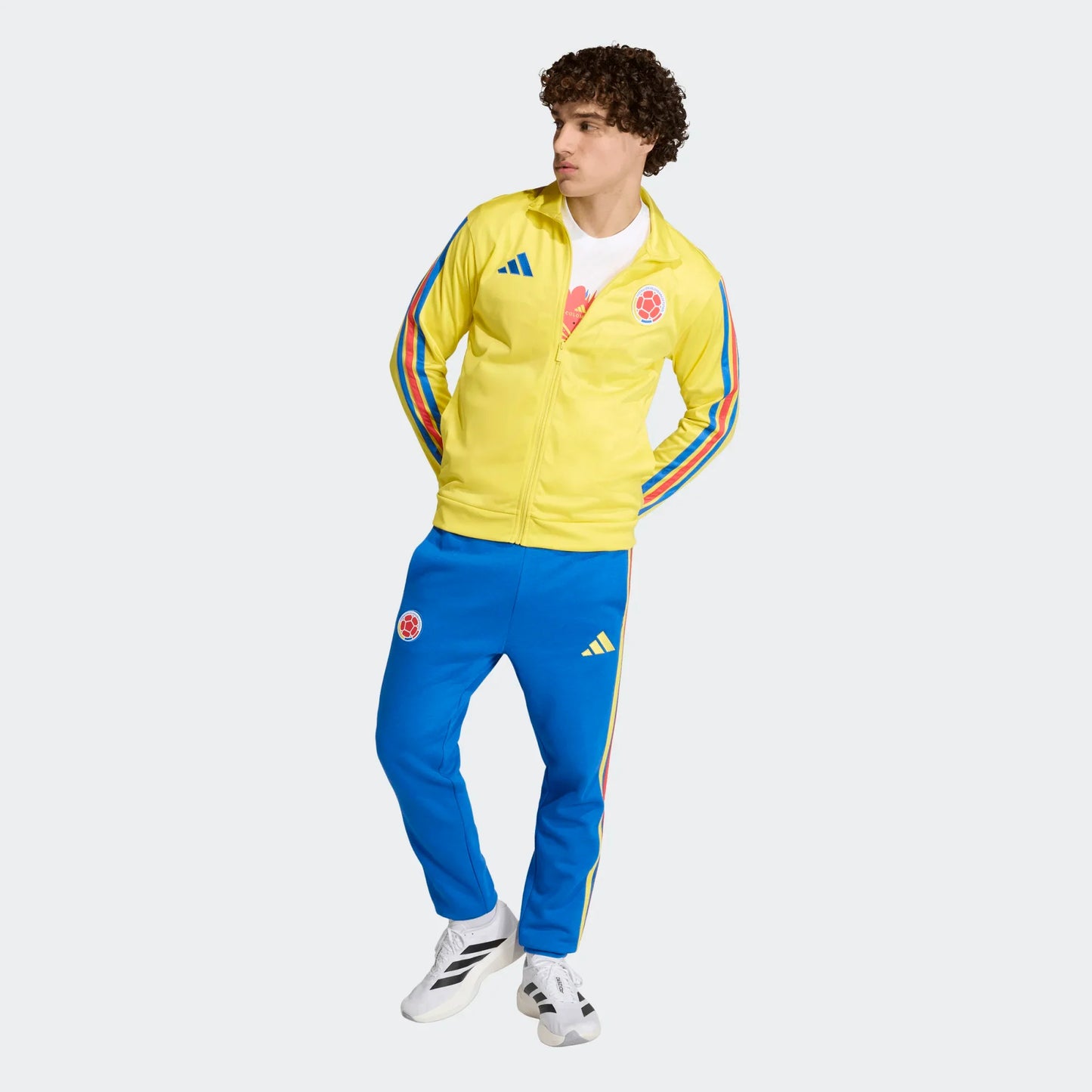 adidas Colombia DNA Track Top Soccer Jackets Yellow