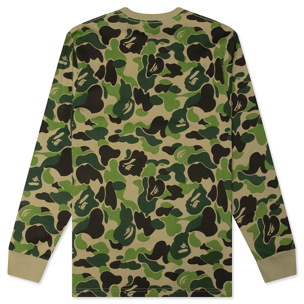 ABC Camo College L S Tee Green