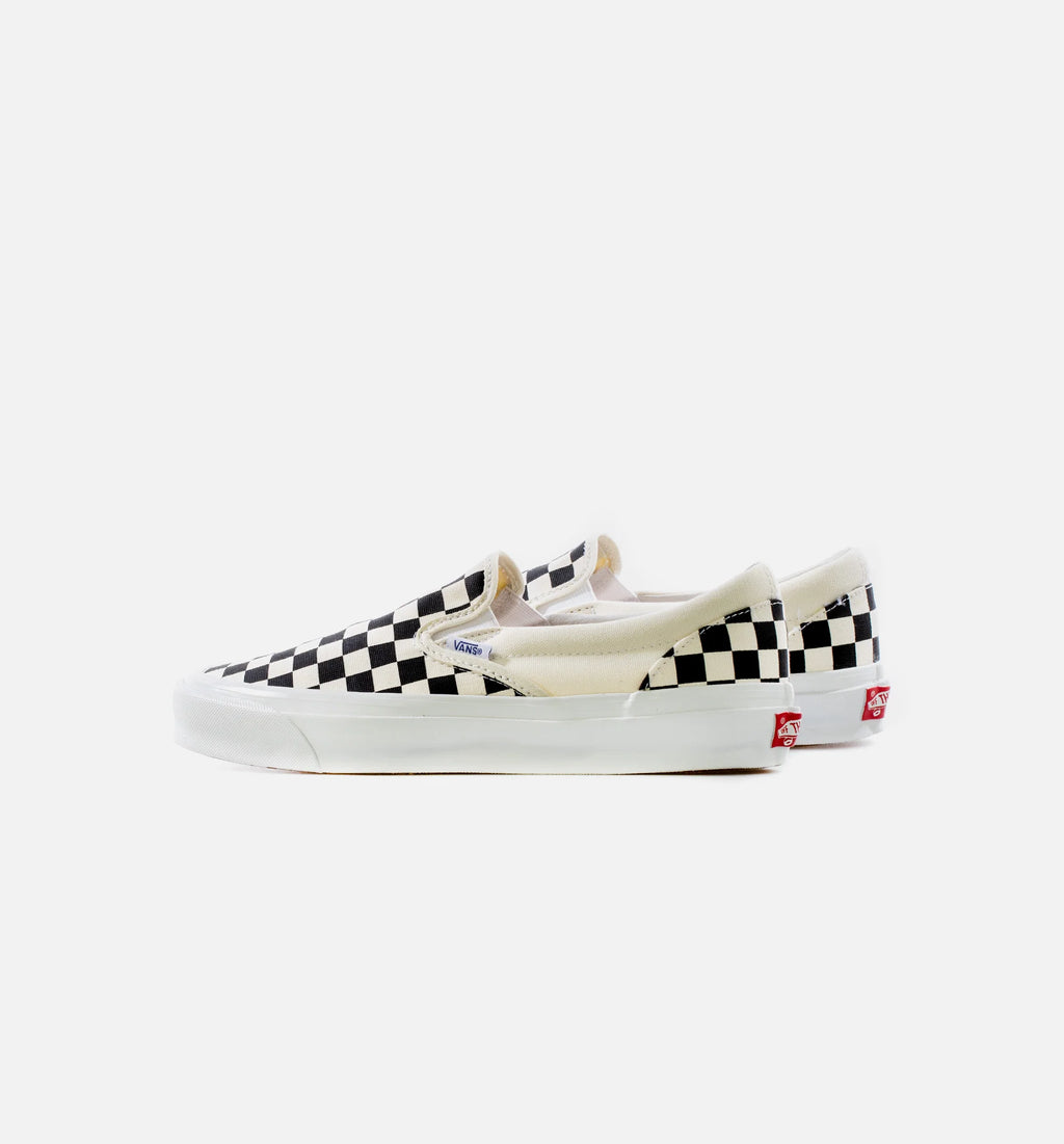OG Classic Slip On LX Checkered Mens Skate Shoe Black Cream
