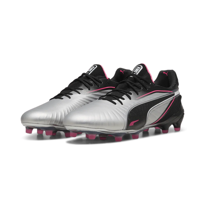 PUMA King Ultimate FG AG Firm Multi Ground Soccer Cleats Silver