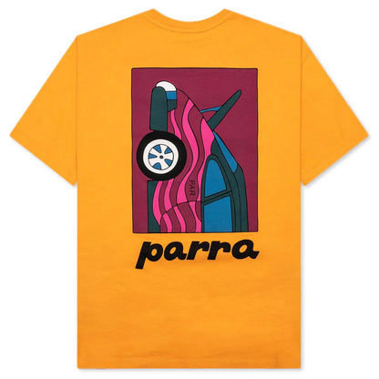 No Parking T Shirt Burned Yellow