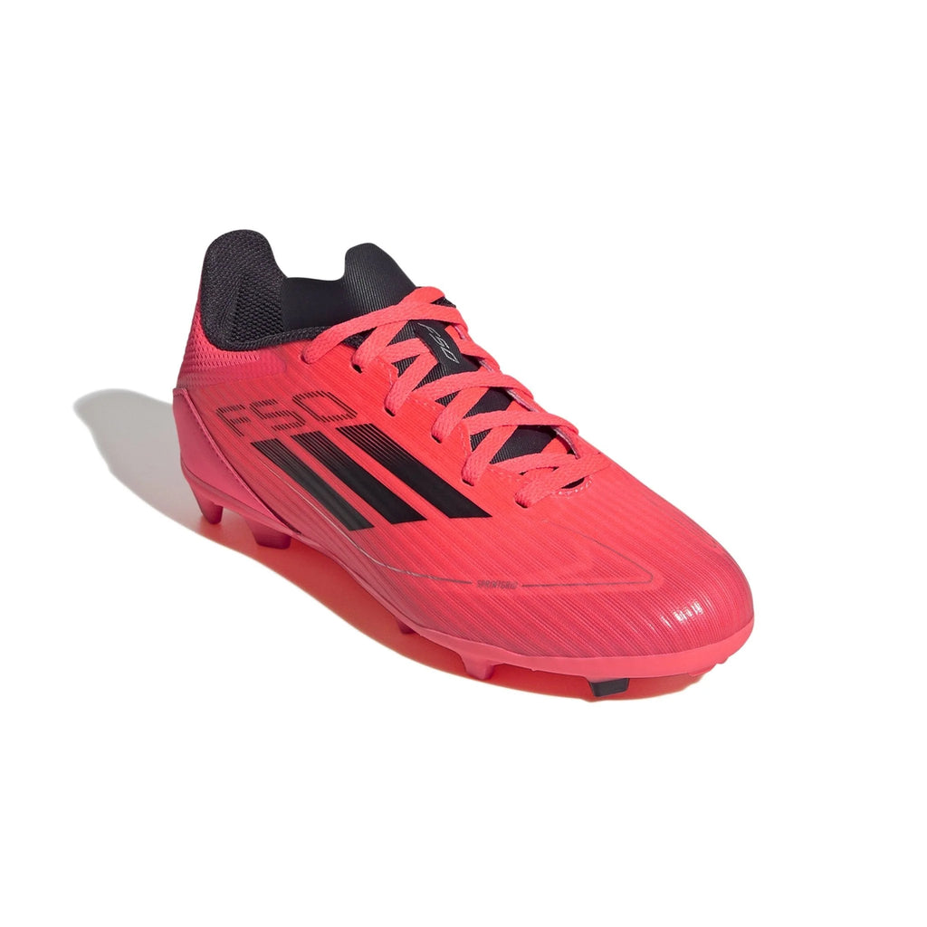 adidas Kids F50 League FG MG Multi Ground Soccer Cleats Turbo Black