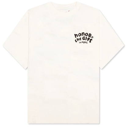 LA Nights T Shirt Bone