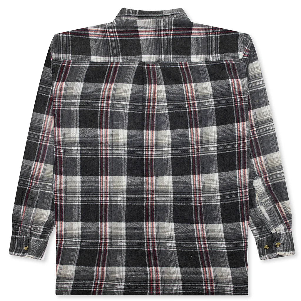 Ribbon Flannel Shirt Assorted
