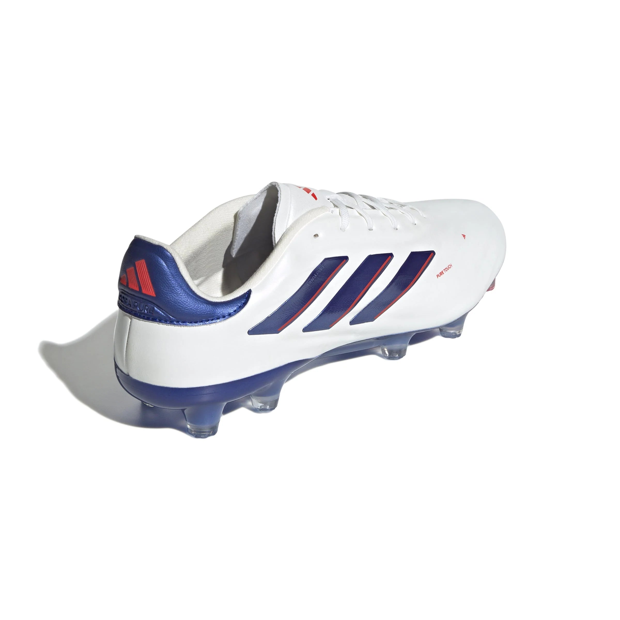 adidas Copa Pure 2 Elite FG Firm Ground Soccer Cleats White Lucid Blue Solar Red