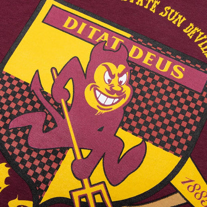 Feature x ASU Crest Tee Maroon