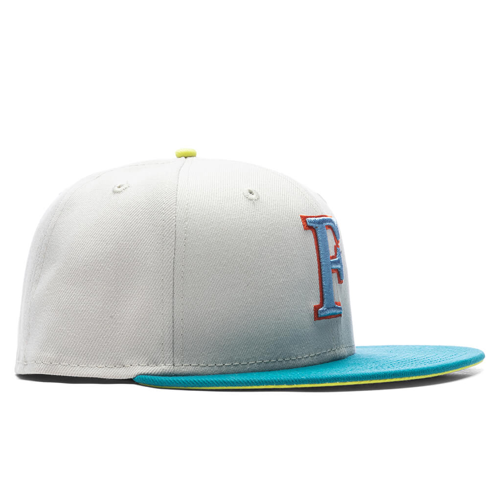 Feature x New Era F Logo Tree Of Life NBA 59FIFTY Fitted Stone