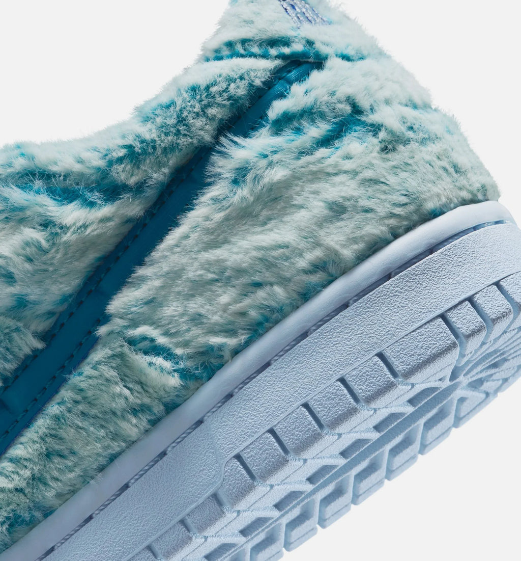 Dunk Low Abominable Snowman Grade School Lifestyle Shoe Green Abyss White Celestine Blue