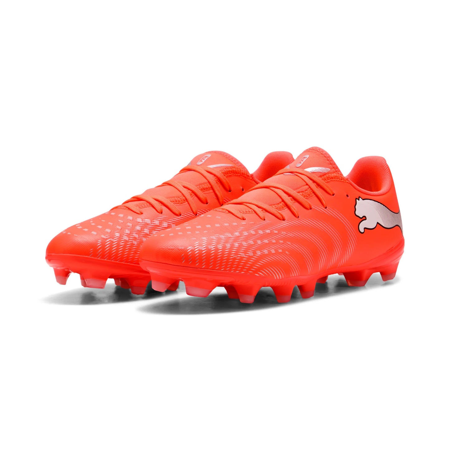 PUMA Future 9 Play FG AG Firm Multi Ground Mens Soccer Cleats Red White Black