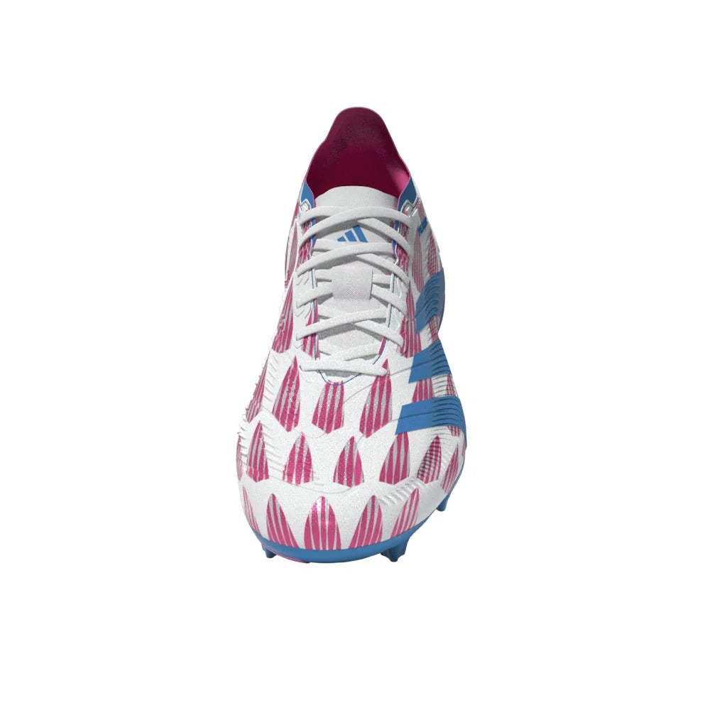 adidas Predator League FG Firm Ground Soccer Cleats White Solar Blue Solar Pink