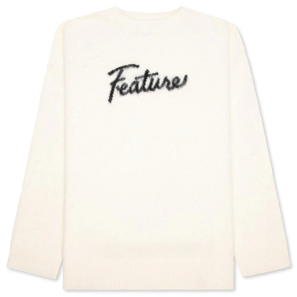 Script Logo Sweater Cream