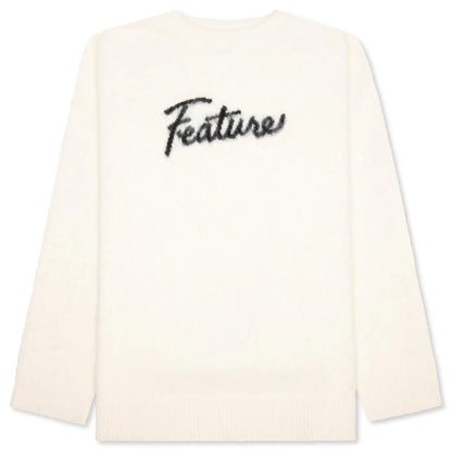 Script Logo Sweater Cream
