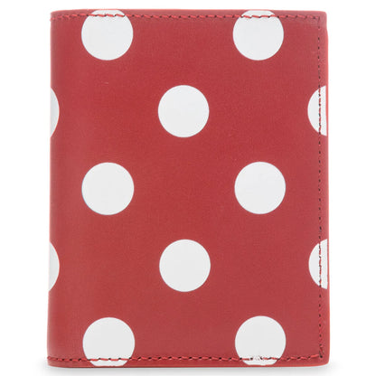 Comme des Garcons Polka Dots Wallet Red