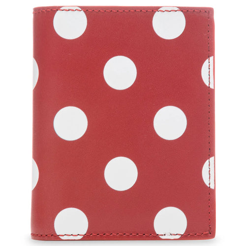 Comme des Garcons Polka Dots Wallet Red