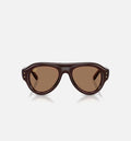 AAP Rocky x Aviator Puffer Mens Sunglasses Dark Brown
