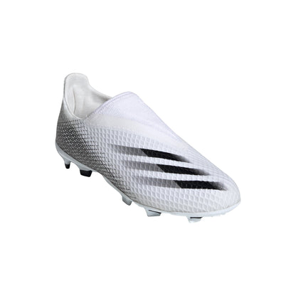 adidas X Ghosted3 Laceless Firm Ground Boots White Blac