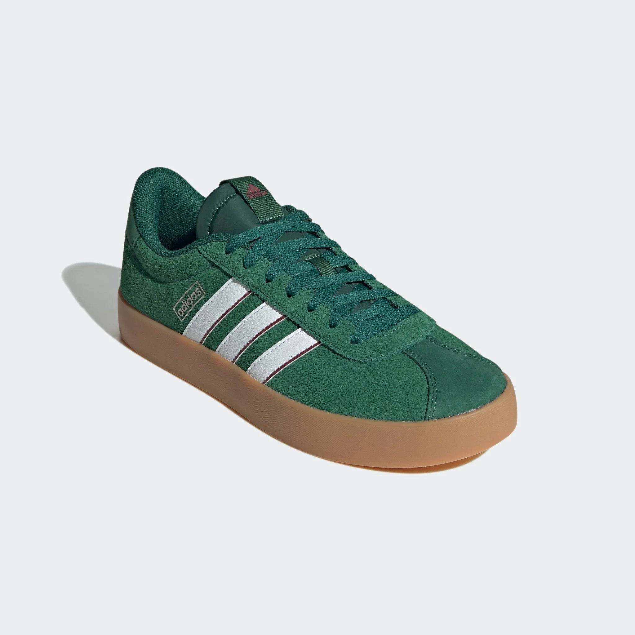 adidas VL Court 30 Shoes Dark Green White Collegiate Burgundy