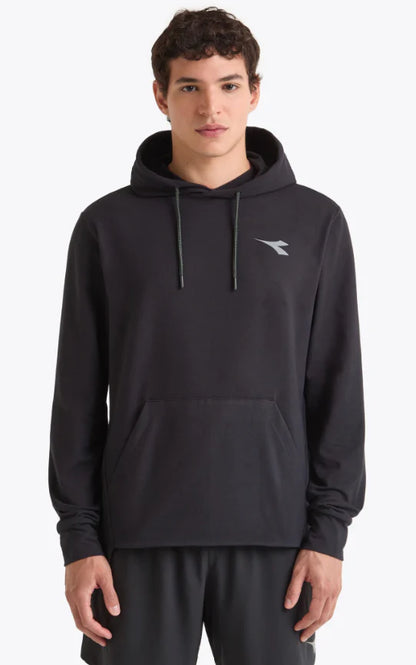 Mens Diadora Jersey Pullover Run Hoodie