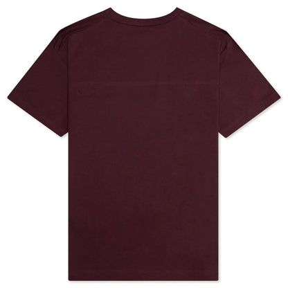 Jersey Braque Pocket Tee Maroon