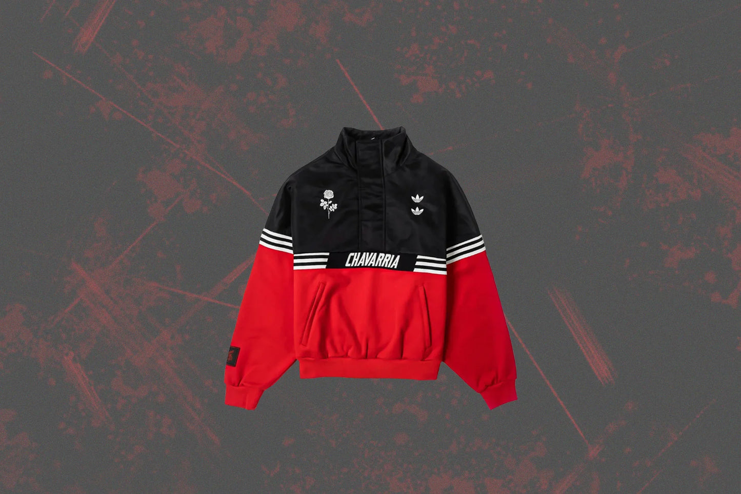 Adidas Originals x Willy Chavarria Half Zip Black Red