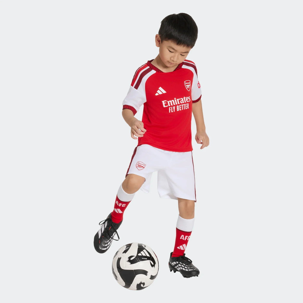 adidas Arsenal FC Home Mini Kids Set 26 27 Scarlet