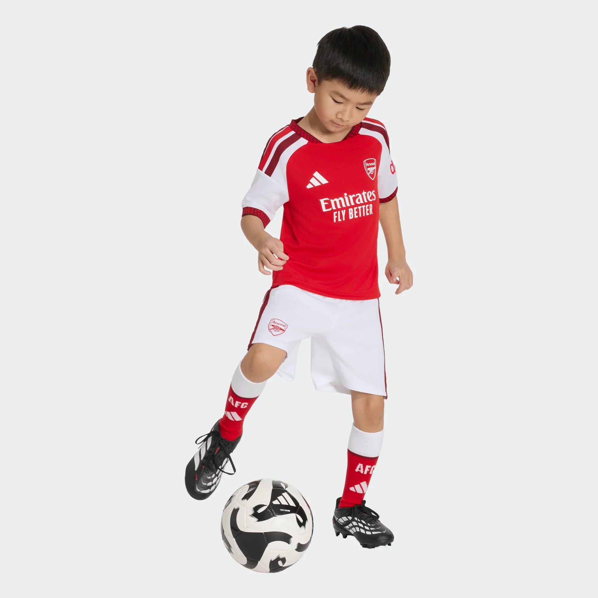 adidas Arsenal FC Home Mini Kids Set 26 27 Scarlet
