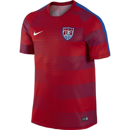 NIKE USA Pre Match Flash Training Jersey Red