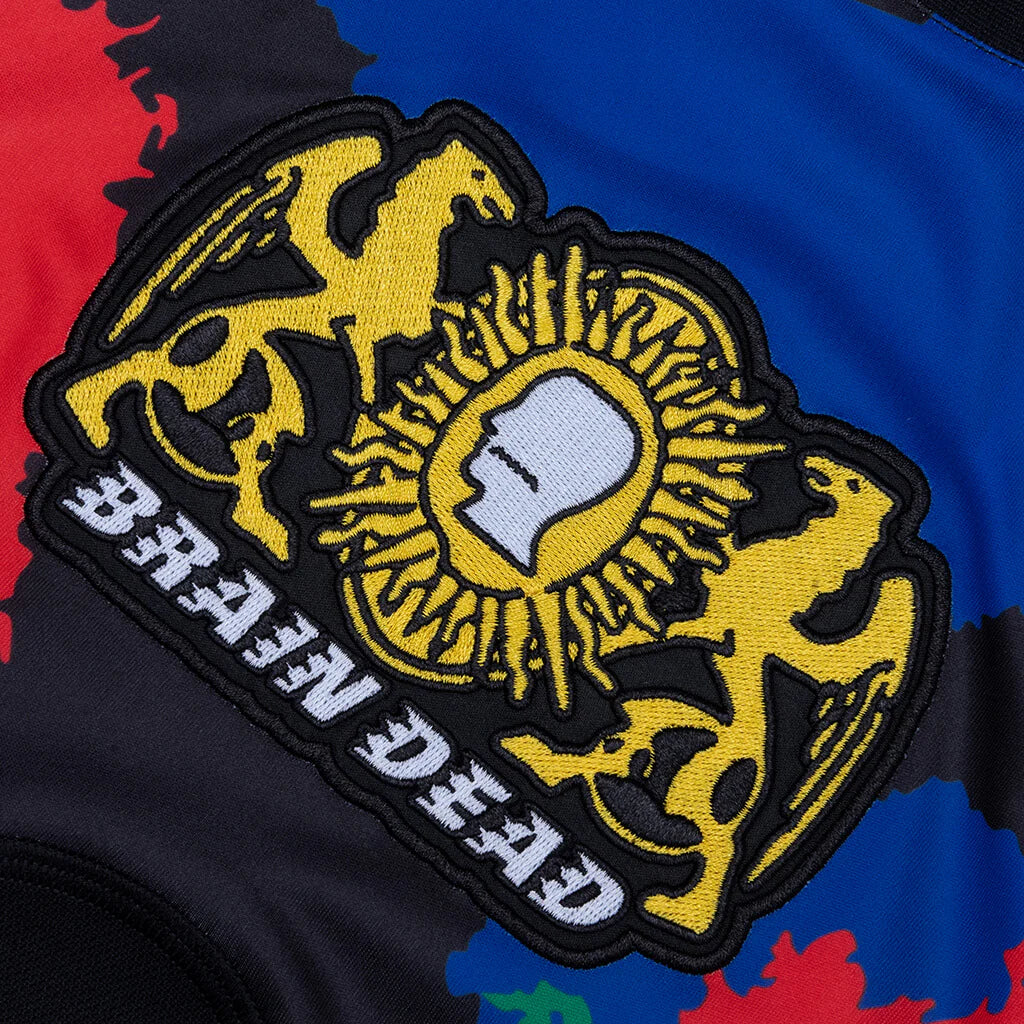 adidas Originals x Brain Dead L S Jersey Black Eqt Yellow