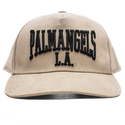 College Corduroy Cap Light Beige Black