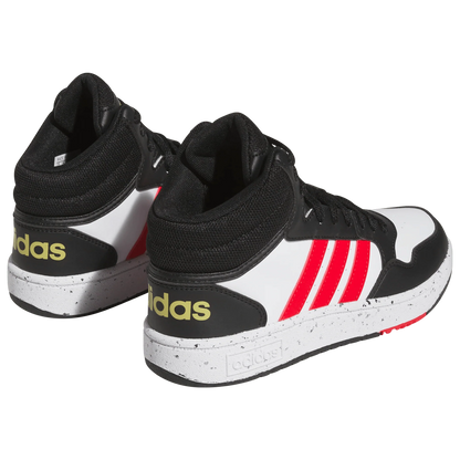 adidas Kids Hoops Grand Court White Silver Size 1