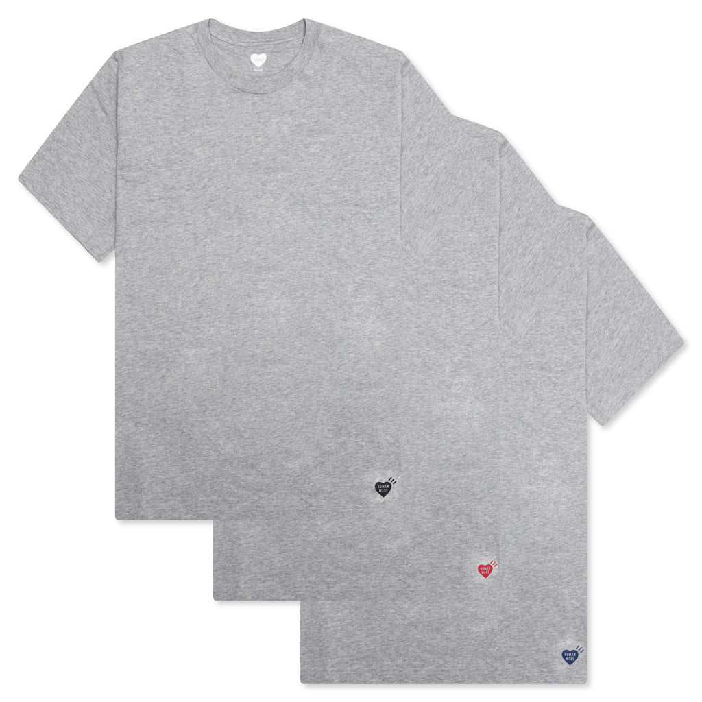 3 Pack T Shirt Set Grey